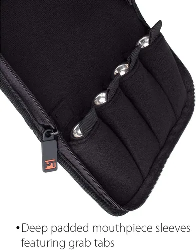 Vista 4 de Protec Trompeta/Pequeña Latón Múltiple (4 piezas) Boquilla de Nylon Bolsa con Cierre de Cremallera Modelo A221ZIP