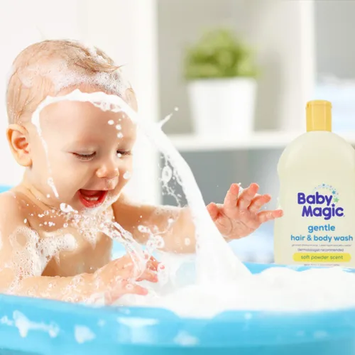 Vista 7 de Baby Magic Jabón y champú 2 en 1, caléndula y coco, aceite de caléndula y aceite de coco, 30 onzas líquidas