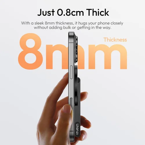 Vista 4 de ULANZI MA60 - Soporte magnético de trípode para iPhone - Mini trípode de smartphone de aluminio para teléfono celular, soporte de bolsillo