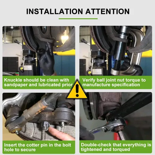 Vista 6 de SCITOO Kit de suspensión delantera, brazo tensor, brazo Pitman, repuesto de extremo de barra de acoplamiento exterior interior para Chevy Tahoe