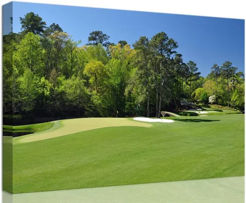 Vista 46 de chenchenArt Augusta - Arte de pared para campo de golf nacional Augusta, campo de golf de 12 hoyos, arte de pared para sala de estar, dormitorio