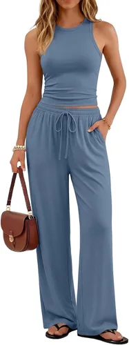 Vista 8 de Trendy Queen Conjunto de descanso de 2 piezas de verano para mujer 2026 Negro