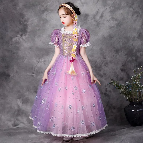 Vista 8 de Kidswant Toddler Baby Girls Luxury Princess Party Halloween Cosplay Costume Dress Up with Accessorries