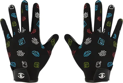 Vista 9 de Guantes de receptor de fútbol americano juvenil, guantes de fútbol americano con agarre de silicona para niños y niñas con Super Stick