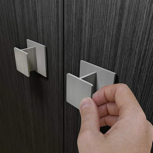 Vista 8 de HRX - Manija de puerta autoadhesiva para puerta, fácil de instalar, sin tornillos, despegar y pegar en vidrio, madera, metal, plástico, perilla