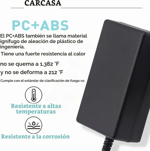 Vista 8 de Adaptador de cargador de fuente de alimentación de 15 V 2 A, cargador de CC en 15 V, fuente de alimentación de 15 V CC, cable de alimentación de CC