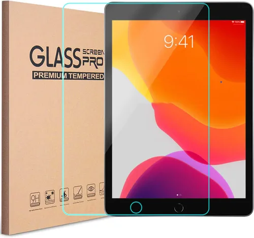 Vista 2 de KIQ Funda para iPad 10.2, 9ª, 8ª y 7ª generación, con protector de pantalla de vidrio templado, TPU colorido a prueba de golpes, compatible con verde