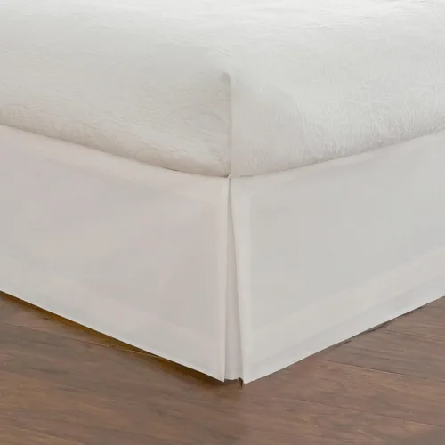 Vista 13 de Rodapié de popelina a medida para cama de Fresh Ideas, 14 pulgadas Azul marino