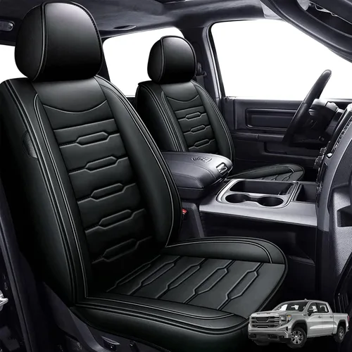 Vista 17 de AOMSAZTO Fundas de asiento de automóvil de ajuste personalizado para Cadillac ATS 2013-2018, fundas de cojín de vehículo, protectores de asiento