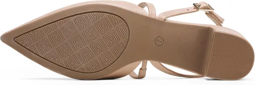 Vista 4 de DREAM PAIRS Zapatos de tacón grueso con punta cerrada y tacón bajo con tiras y hebilla puntiaguda, para mujer, vestido de boda, fiesta