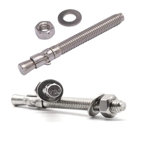 Vista 7 de Anclaje de hormigón de 1/2" x 2-3/4", anclaje de cuña de acero inoxidable 304 con excelente rendimiento antioxidante, kit de anclajes y tornillos
