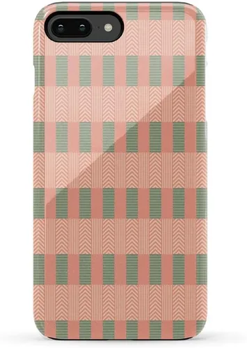 Vista 8 de Casely Funda para iPhone 6/7/8 Plus Todo envuelto Lazos vintage Diseño protector delgado esencial de doble capa