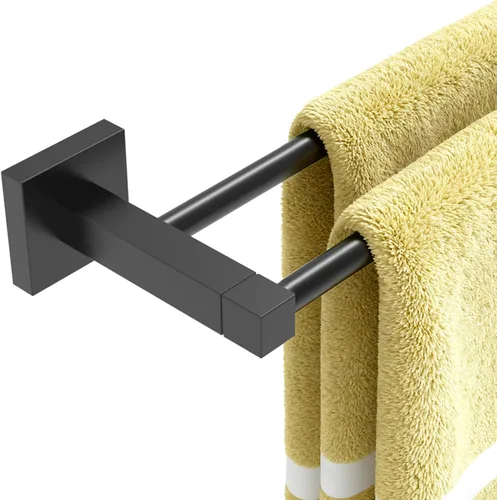 Vista 13 de RUACQ Barra para toallas de 18 pulgadas, Soportes para toallas para baño, Soporte para toallas de acero inoxidable 304 montado en la pared, Barra