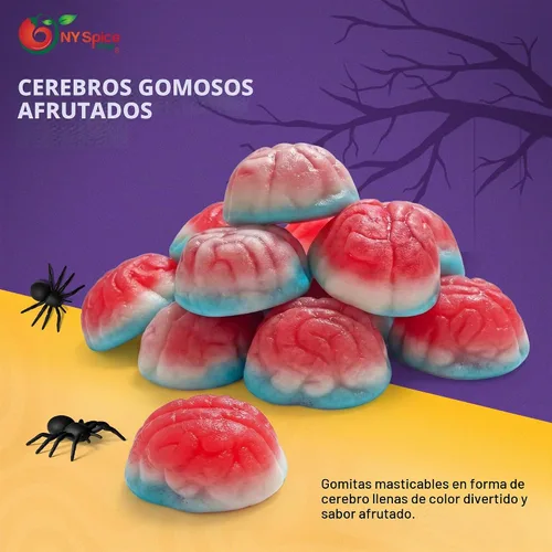 Vista 2 de NY Spice Shop - Gomitas de cerebro de Halloween, gomitas de cerebro