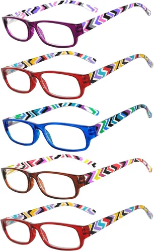 Vista 9 de OWL 5 pares de lentes de lectura de moda para mujer, bisagra de primavera