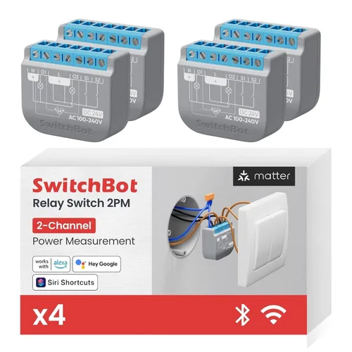 Vista 12 de SwitchBot Interruptor de relé inteligente (interruptor de relé 1PM US)