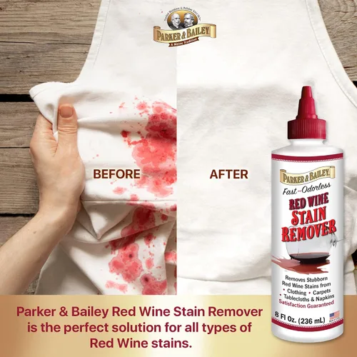 Vista 2 de Parker & Bailey Removedor de manchas de vino tinto, eliminación instantánea de manchas, removedor de manchas sin olor de acción rápida