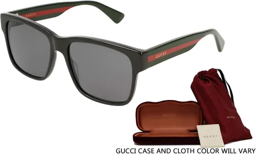 Vista 2 de Gucci GG0340S - Gafas de sol cuadradas para hombres para mujeres paquete con kit de cuidado de gafas de cortesía iWear de diseñador