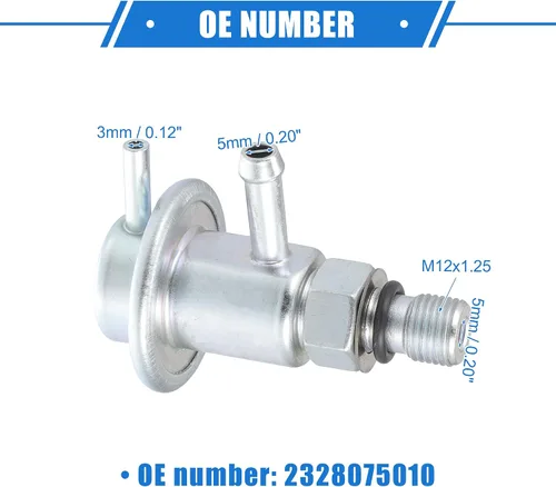 Vista 6 de Regulador de presión de inyección de combustible compatible con Toyota Land Cruiser Base 4.5L L6 - Gas 1993-1997, regulador de presión