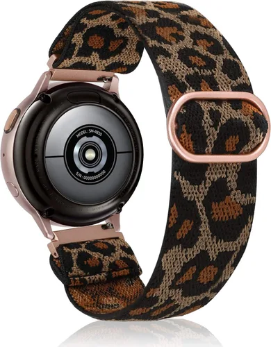 Vista 10 de TOYOUTHS Correa elástica de nylon de 20mm compatible con Samsung Galaxy Watch 7/6/5/4/FE/Active 2 de 40mm 44mm/Watch 6 Classic de 43/47mm/Watch 5