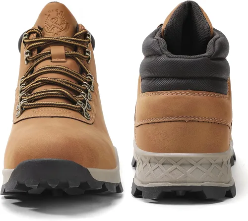 Vista 3 de BONMOOD Men's Hiking Boots Outdoor Walking Shoes Mid Lightweight Non-Slip Work Trekking Boots