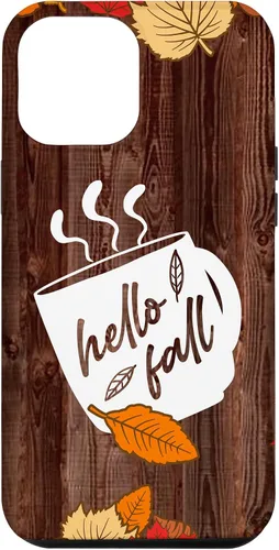 Vista 26 de Hello Fall Mug Maple Leaves Autumn Season Thanksgiving Gift Case for iPhone 17