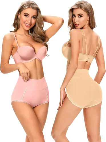 Vista 2 de MISSWHO Cotton High Waisted Soft Womens Underwear Breathable Panties, Multipack