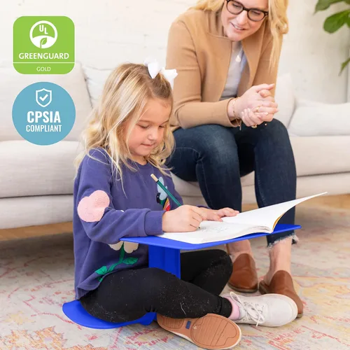 Vista 3 de ECR4Kids The Surf - Escritorio portátil para ordenador portátil, mesa de escritorio, Paquete de 1, Negro