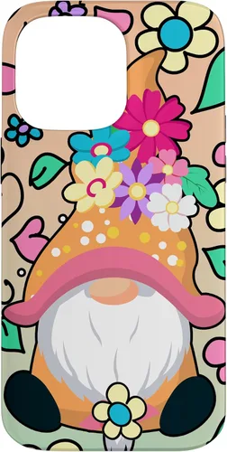 Vista 21 de Funda para iPhone XR con diseño de gnomo de verano y flores de margarita