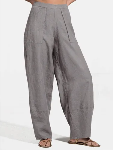 Vista 3 de HJYUZP Sweatpants for Women Women's Spring and Autumn New Casual Solid Color Spliced Loose Pocket Sweatpants for Women