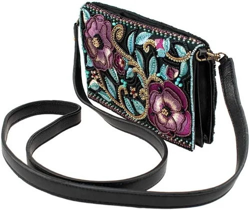 Vista 4 de Mary Frances Let it Grow - Cartera cruzada con cuentas y diseño floral, bolsa para teléfono, multicolor, Multi