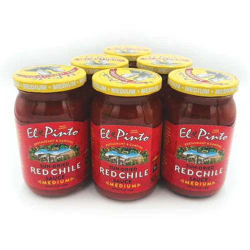 Vista 8 de El Pinto Salsa picante de chile verde natural, 16 onzas (paquete de 6)