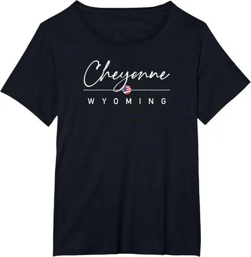Vista 10 de Cheyenne, camiseta Wyoming, Negro, S
