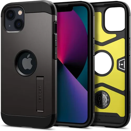 Vista 9 de Spigen Tough Armor [Tecnología de Protección Extrema] Diseñada para Funda iPhone 13 (2021) - Negro