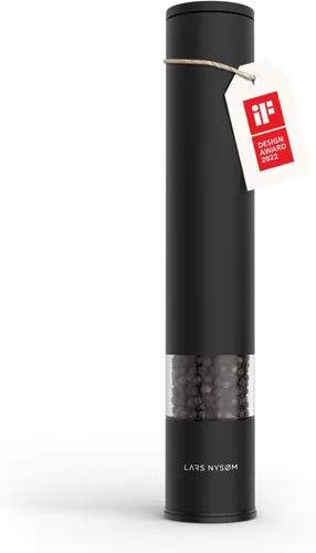 Vista 13 de LARS NYSØM - Molinillo de sal y pimienta de acero inoxidable con molinillo de cerámica ajustable, de diseño