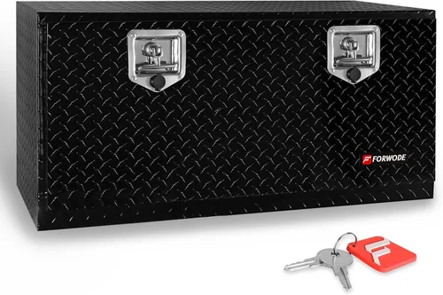 Vista 16 de FORWODE Caja de herramientas de 18 Pulgadas para Carrocería de Camión, de Aluminio, para Camión con Remolque, Caja de Herramientas para Camioneta