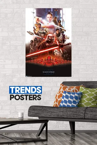 Vista 2 de Trends International Star Wars: The Rise Of Skywalker - Póster de pared grupal, 22.375 x 34 pulgadas, versión sin marco