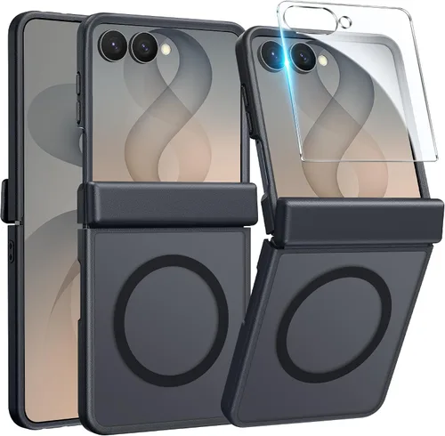 Vista 410 de FNTCASE Funda plegable para Motorola Razr con protección de bisagra A-B Transparente