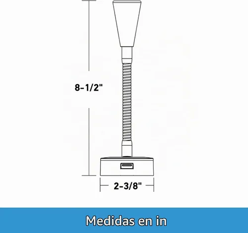 Vista 7 de Acegoo Luz de lectura LED de 12 V, lámpara de lectura regulable con cargador USB, luz de cuello flexible de 12 voltios para barco, cámper