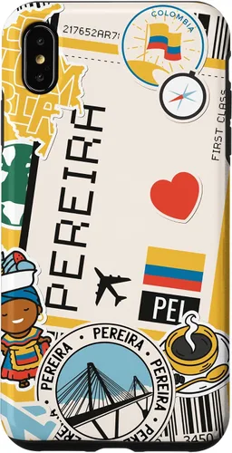 Vista 11 de Flight Boarding Pass Tag Label to Destination Pereira Case for iPhone 16