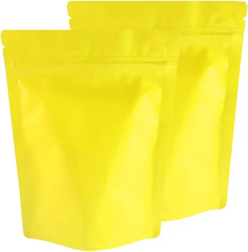 Vista 7 de QQ Studio Bolsas de pie de aluminio Mylar mate sellables de doble cara (paquete de 100) (5.1 x 7.1 pulgadas, oro mate)