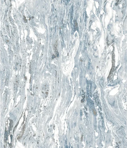Vista 4 de RoomMates Papel pintado Silver Satellite Seas Peel & Stick