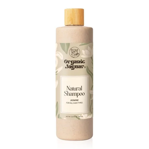 Vista 9 de Organic Jaguar Champú Natural para el Cuidado del Cabello, Champú Sin Sulfatos con Aceite de Ricino, Madreselva, Glicerina, Aloe Vera y Agente