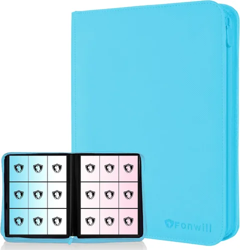 Vista 31 de Carpeta de tarjetas coleccionables de 9 bolsillos, libro de tarjetas premium para 360 tarjetas, álbum de tarjetas resistente para tarjetas