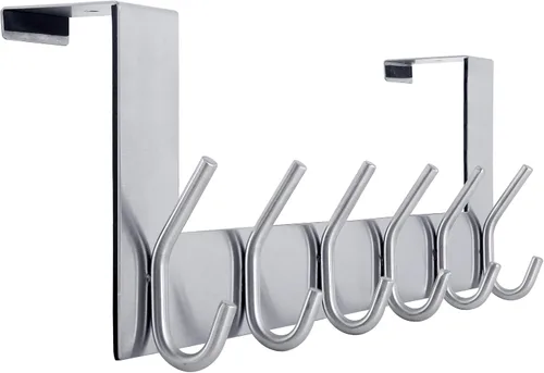 Vista 13 de WEBI Ganchos para Puerta Colgadores de Puerta: Toallero Sobre la Puerta con 6 Ganchos para Colgar, Colgador de Toallas Perchero de Puerta Colgador