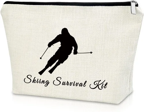 Vista 10 de Sazuwu Bolsa de maquillaje de regalo para mujer, Todos los días es un buen día para entrenar