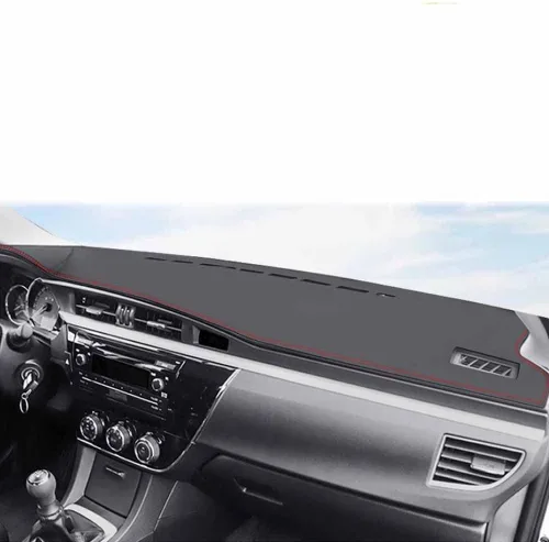Vista 9 de Rifoda Para Toyota Corolla Dash Board Cover Mat Fit para Corolla 2018 2017 2016 2015 2014 Material de cuero Tablero de instrumentos Parasol Cubierta