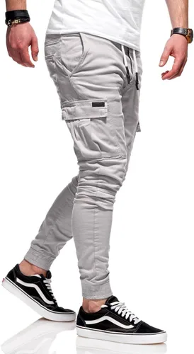 Vista 2 de BUXKR Pantalones cargo para hombre, pantalones casuales de senderismo, pantalones de entrenamiento para hombre