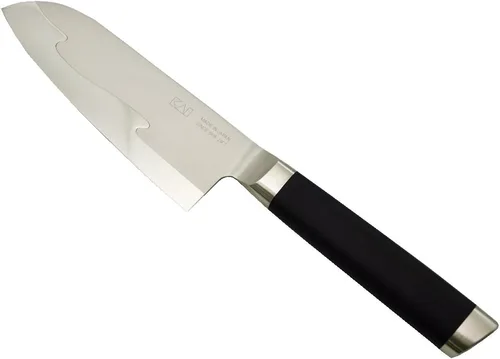 Vista 2 de Kai KAI Seki Magoroku - Cuchillo Santoku pequeño de 5.7 pulgadas (5.709 in) 15000ST, fabricado en Japón, AE5301