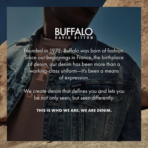 Vista 7 de Buffalo David Bitton Ben - Jeans de mezclilla cónicos relajados para hombre